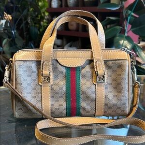 Vintage Gucci Micro GG Boston Bag